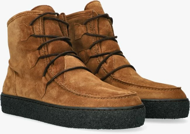 Ca'shott 18110 bottines à lacets en cognac 2 Ca'shott 18110 bottines à lacets en cognac – Image 2