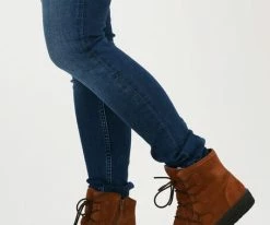 Ca'shott 18110 bottines à lacets en cognac 11 Ca'shott 18110 bottines à lacets en cognac -Bottes Femme Soldes 102134 8