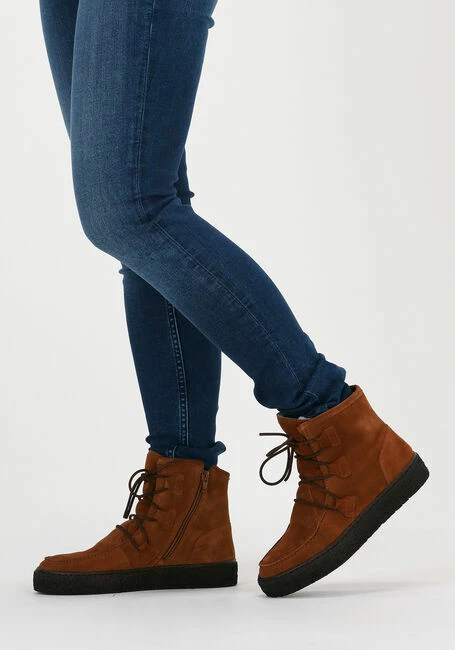 Ca'shott 18110 bottines à lacets en cognac 6 Ca'shott 18110 bottines à lacets en cognac – Image 6