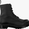 Dr martens 1460 mono bottines à lacets en noir -Bottes Femme Soldes 109263 2