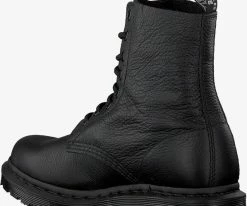 Dr martens 1460 mono bottines à lacets en noir -Bottes Femme Soldes 109263 3