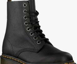 Dr martens 1460 pascal bex bottines à lacets en noir -Bottes Femme Soldes 109279 1