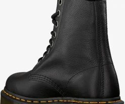 Dr martens 1460 pascal bex bottines à lacets en noir -Bottes Femme Soldes 109279 3