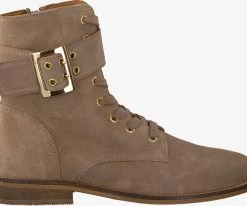 Omoda pleun 24 bottines à lacets en taupe