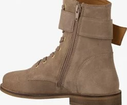 Omoda pleun 24 bottines à lacets en taupe -Bottes Femme Soldes 109640 3