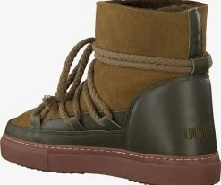 Inuikii classic bottes fourrure en vert -Bottes Femme Soldes 111351 3