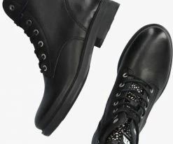 Maruti anabela bottines à lacets en noir -Bottes Femme Soldes 111433 5