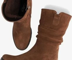 Gabor 802.2 bottes hautes en cognac -Bottes Femme Soldes 111847 5