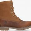 Timberland authentics teddy fleece bottines à lacets en cognac