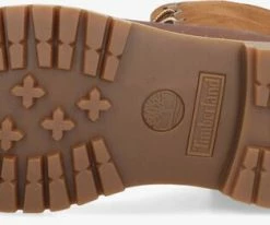 Timberland authentics teddy fleece bottines à lacets en cognac -Bottes Femme Soldes 112549 4