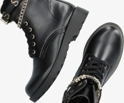 Guess nina bottines à lacets en noir -Bottes Femme Soldes 112564 5