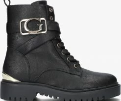 Guess orana bottines à lacets en noir