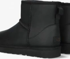 Ugg w classic mini bottes fourrure en noir -Bottes Femme Soldes 112599 3