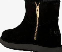 Ugg classic mini blvd bottes fourrure en noir -Bottes Femme Soldes 112602 3