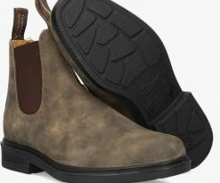 Blundstone dress boot dames bottines chelsea en taupe -Bottes Femme Soldes 114753 4