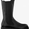 Omoda moda01 bottines chelsea en noir -Bottes Femme Soldes 115552 2