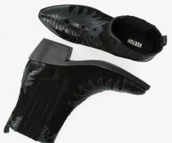 Verton sarto200 santiags en noir -Bottes Femme Soldes 115972 4