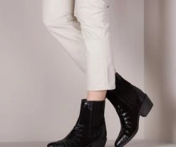 Verton sarto200 santiags en noir -Bottes Femme Soldes 115972 7