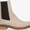 Shabbies 181020323 bottines chelsea en gris -Bottes Femme Soldes 116301 2