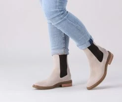 Shabbies 181020323 bottines chelsea en gris 11 Shabbies 181020323 bottines chelsea en gris -Bottes Femme Soldes 116301 7