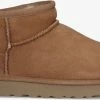 Ugg w classic ultra mini bottes fourrure en camel -Bottes Femme Soldes 118092 2