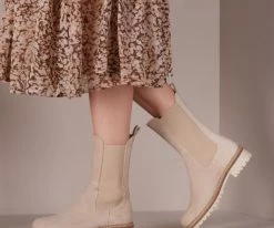 Tango julie 8 bottines chelsea en beige 11 Tango julie 8 bottines chelsea en beige -Bottes Femme Soldes 118118 7