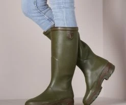 Aigle parcours 2 wmn bottes en caoutchouc en vert -Bottes Femme Soldes 118382 7