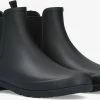Hunter womens refined slim fit bottes en caoutchouc en noir -Bottes Femme Soldes 119006 1