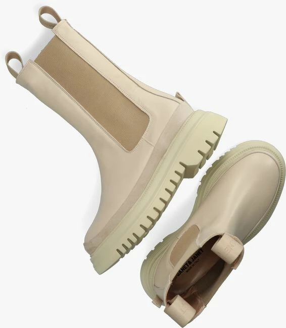 Janet & janet 01000 bottines chelsea en beige 4 Janet & janet 01000 bottines chelsea en beige – Image 4