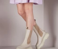 Janet & janet 01000 bottines chelsea en beige 11 Janet & janet 01000 bottines chelsea en beige -Bottes Femme Soldes 119014 7