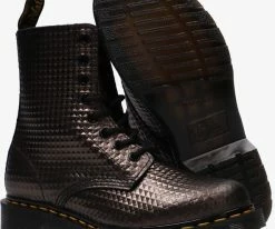 Dr martens 1460 pascal bottines à lacets en bronze 8 Dr martens 1460 pascal bottines à lacets en bronze -Bottes Femme Soldes 120290 4