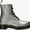 Dr martens 1460 pascal bottines à lacets en argent -Bottes Femme Soldes 120291 2