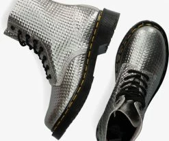 Dr martens 1460 pascal bottines à lacets en argent 8 Dr martens 1460 pascal bottines à lacets en argent -Bottes Femme Soldes 120291 4