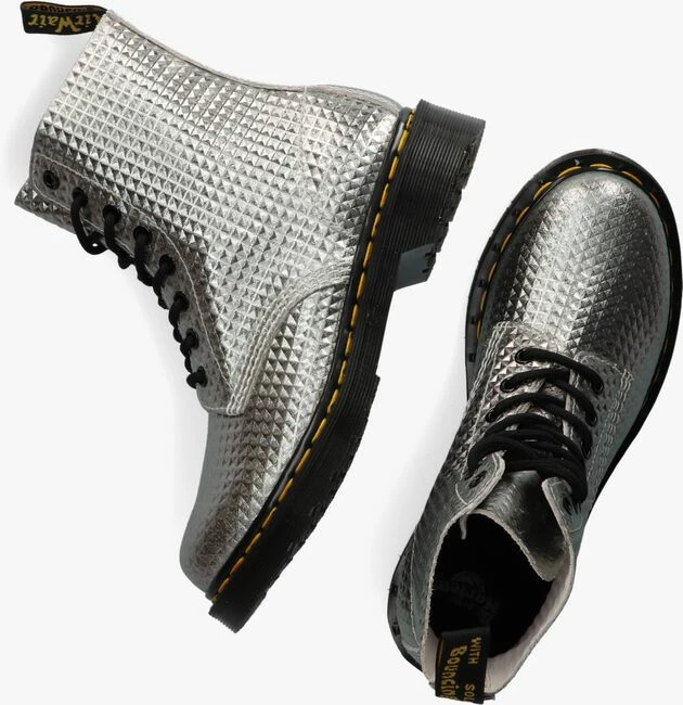 Dr martens 1460 pascal bottines à lacets en argent 4 Dr martens 1460 pascal bottines à lacets en argent – Image 4