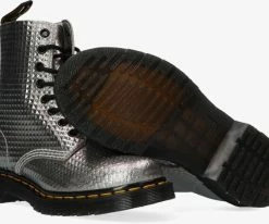 Dr martens 1460 pascal bottines à lacets en argent 9 Dr martens 1460 pascal bottines à lacets en argent -Bottes Femme Soldes 120291 5