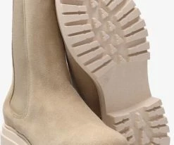 Red-rag 71128 bottines chelsea en beige -Bottes Femme Soldes 120729 4