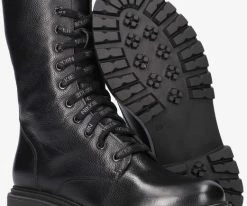 Nikkie dewie boots bottines à lacets en noir -Bottes Femme Soldes 120808 4