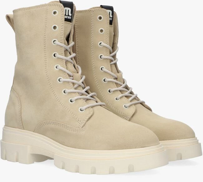 Maruti fleur bottines à lacets en beige 2 Maruti fleur bottines à lacets en beige – Image 2