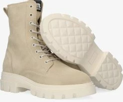 Maruti fleur bottines à lacets en beige 9 Maruti fleur bottines à lacets en beige -Bottes Femme Soldes 121137 4