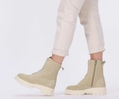 Maruti fleur bottines à lacets en beige 11 Maruti fleur bottines à lacets en beige -Bottes Femme Soldes 121137 7