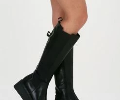 Vagabond shoemakers tara long bottes hautes en noir 11 Vagabond shoemakers tara long bottes hautes en noir -Bottes Femme Soldes 121572 8