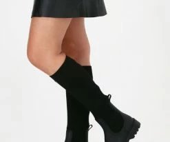 Unisa alerce bottes hautes en noir -Bottes Femme Soldes 121906 8