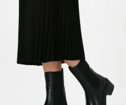 Unisa jina bottines chelsea en noir -Bottes Femme Soldes 121911 8