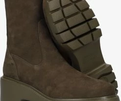 Unisa jofo bottillons en vert 9 Unisa jofo bottillons en vert -Bottes Femme Soldes 121918 4