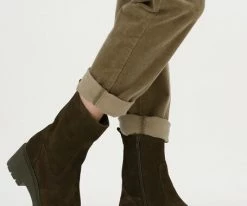 Unisa jofo bottillons en vert 11 Unisa jofo bottillons en vert -Bottes Femme Soldes 121918 8