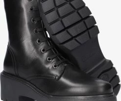 Unisa jriso bottines à lacets en noir -Bottes Femme Soldes 121920 4