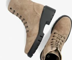 Unisa jriso bottines à lacets en taupe -Bottes Femme Soldes 121921 5