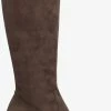 Unisa niqui bottes hautes en taupe -Bottes Femme Soldes 121949 2