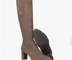 Unisa modus bottes hautes en taupe 9 Unisa modus bottes hautes en taupe -Bottes Femme Soldes 121953 4