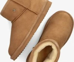 Warmbat wallaby bottes fourrure en cognac 10 Warmbat wallaby bottes fourrure en cognac -Bottes Femme Soldes 122282 5